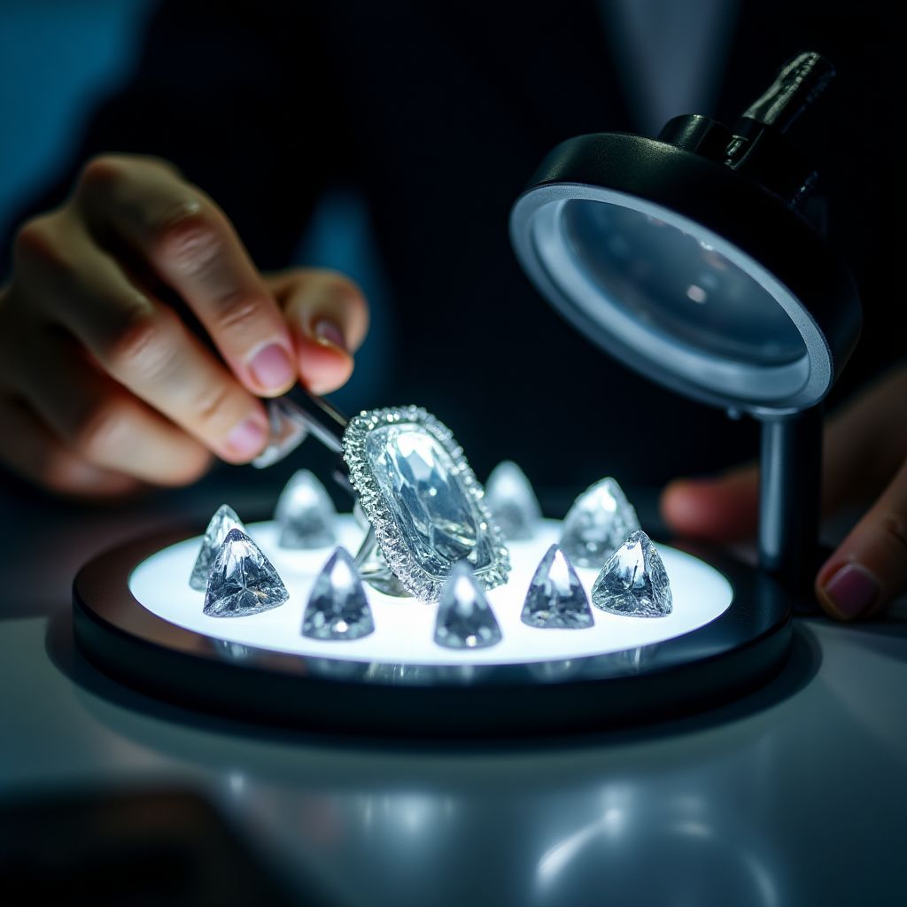 Proceso de selección de diamantes