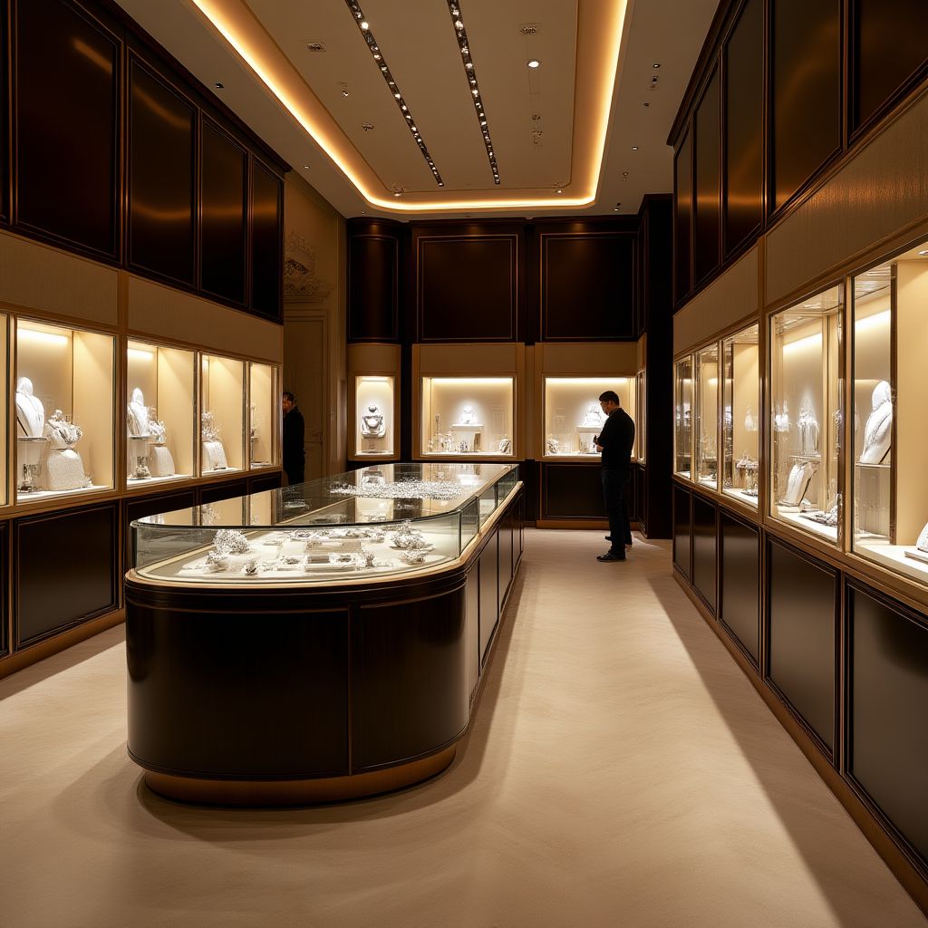 Sala de exposición de joyería
